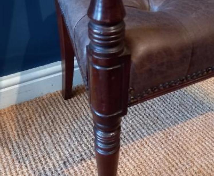 Fine Regency Mahogany Carver Armchair - Image 6