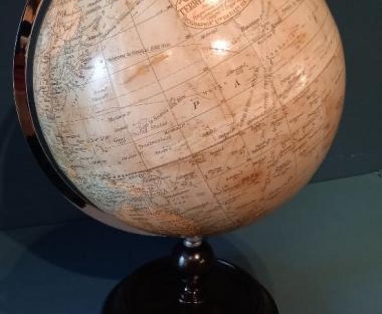 1930's 10" Geographia Papier Mache Globe - Image 1