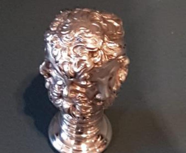 Rare Large Victorian Grecian Head Wax Seal - Image 5