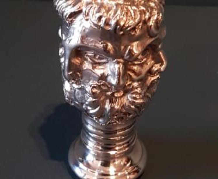 Rare Large Victorian Grecian Head Wax Seal - Image 6