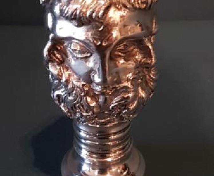 Rare Large Victorian Grecian Head Wax Seal - Image 7