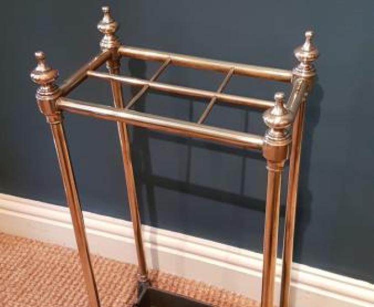 Victorian Brass and Cast Iron Stick Stand - Image 6