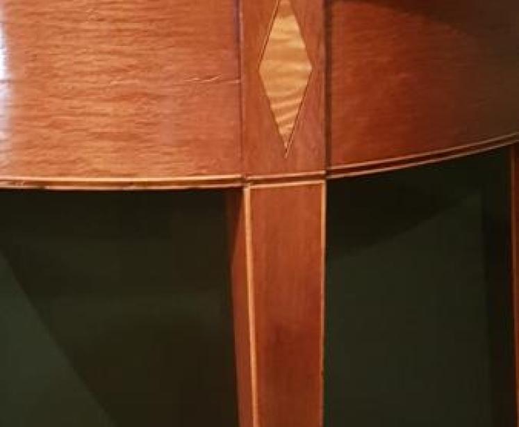 Small George III Period Fiddle Back Mahogany Side Table - Image 3