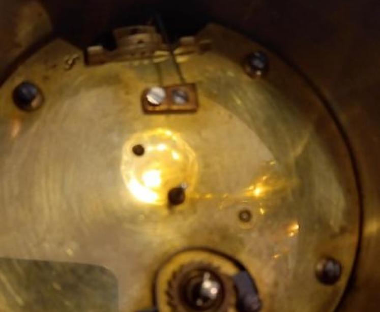 Late Victorian Sheraton Inlaid Balloon Shaped Mantel Clock - Image 5