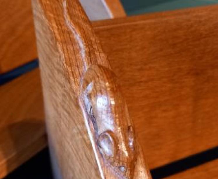 Pair of Mouseman Adzed Oak Book Racks - Image 2