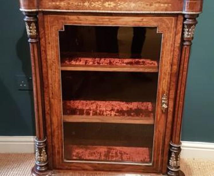 Fine Inlaid Walnut Side Cabinet - Image 1