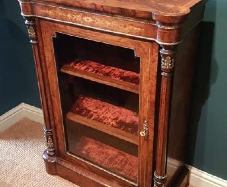 Fine Inlaid Walnut Side Cabinet - Image 6