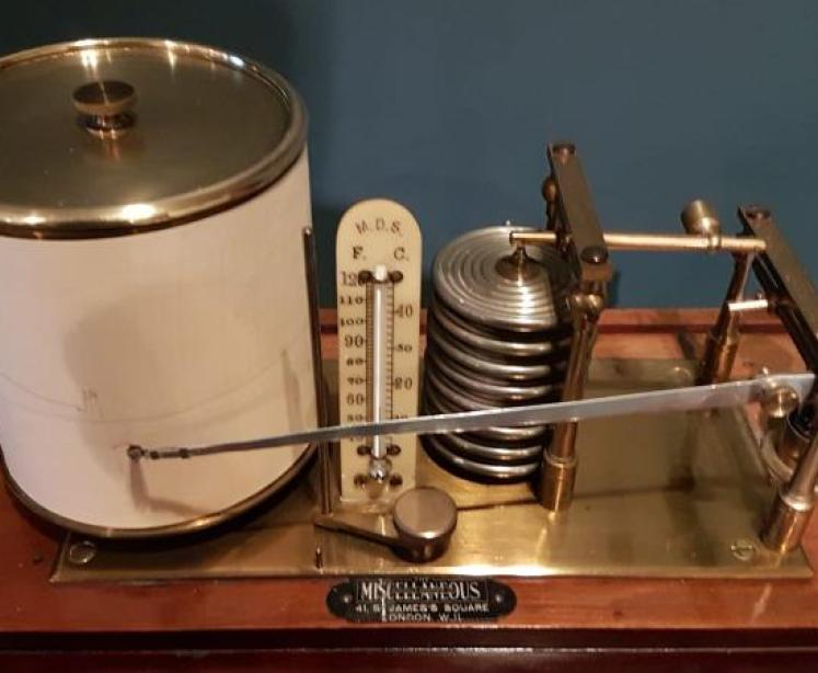Late Victorian Mahogany Cased Barograph - Image 5