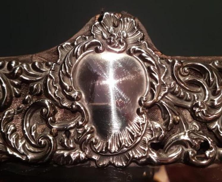 Edwardian Silver Easel Mirror - Image 4