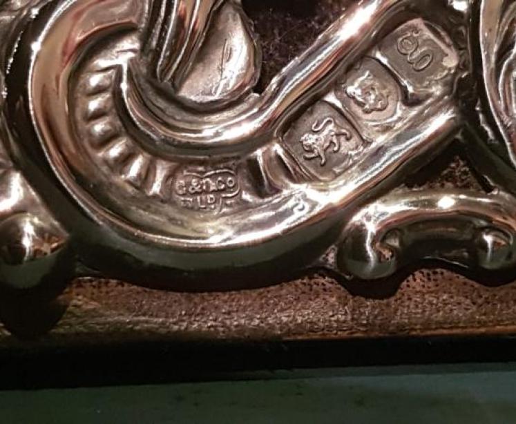 Edwardian Silver Easel Mirror - Image 6