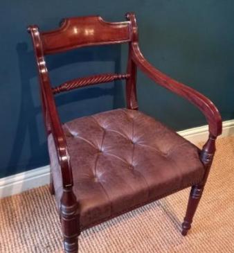 Fine Regency Mahogany Carver Armchair