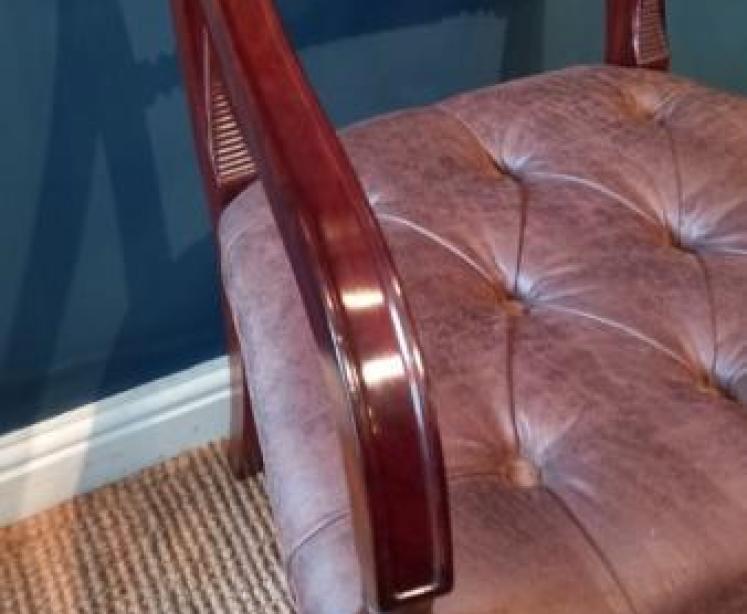 Fine Regency Mahogany Carver Armchair - Image 7