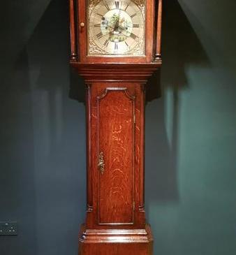 George III Oak Centre Second Sweep Longcase Clock