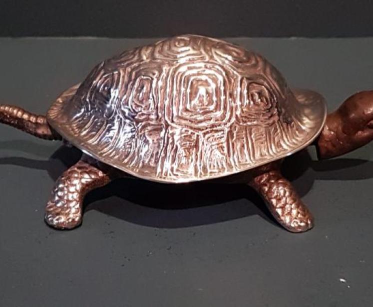 Rare Chester Silver Tortoise Table Bell - Image 1