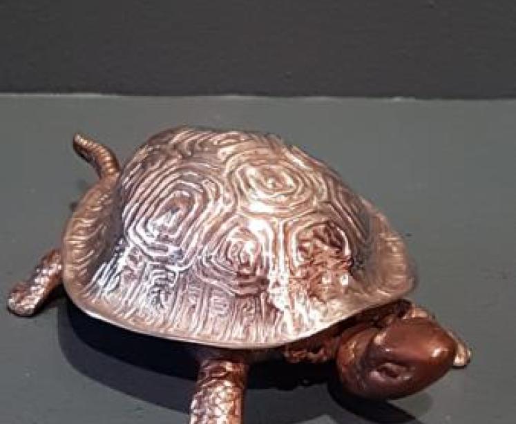 Rare Chester Silver Tortoise Table Bell - Image 3