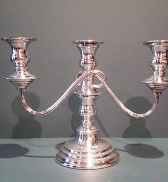 George VI Period Solid Silver Candelabra