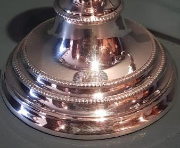 George VI Period Solid Silver Candelabra - Image 4