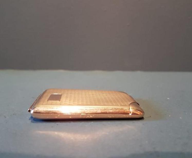 9ct Gold Engine Turned Match Case - Image 5