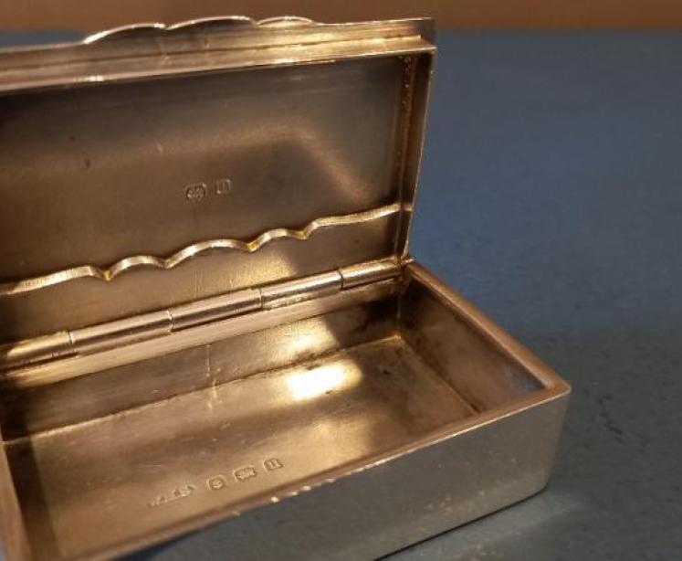 George V Period Silver Table Snuff Box - Image 3