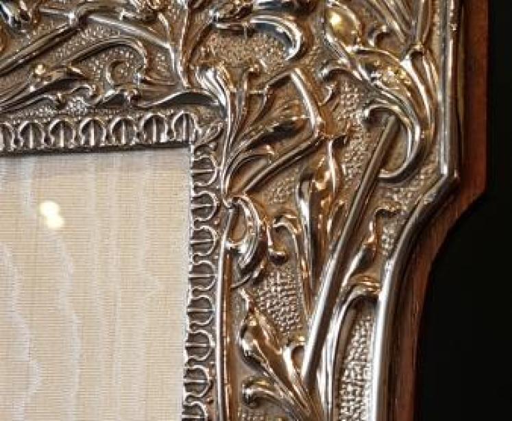 Large Edwardian Silver Photo Frame - Image 5
