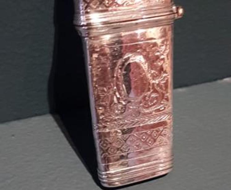 George III Silver Flensing Knife Case and Knives  - Image 1