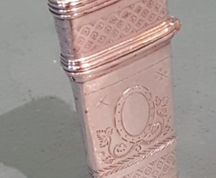 George III Silver Flensing Knife Case and Knives  - Image 6