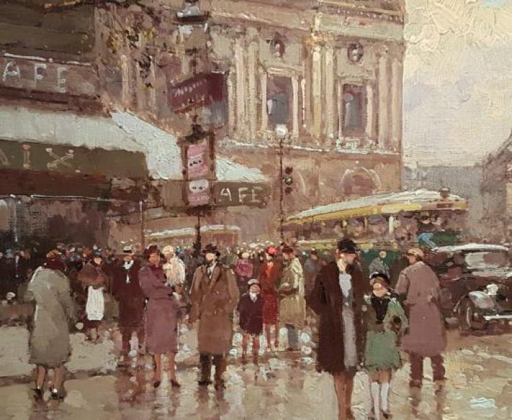 Oil on Canvas by Cortes  - Image 5