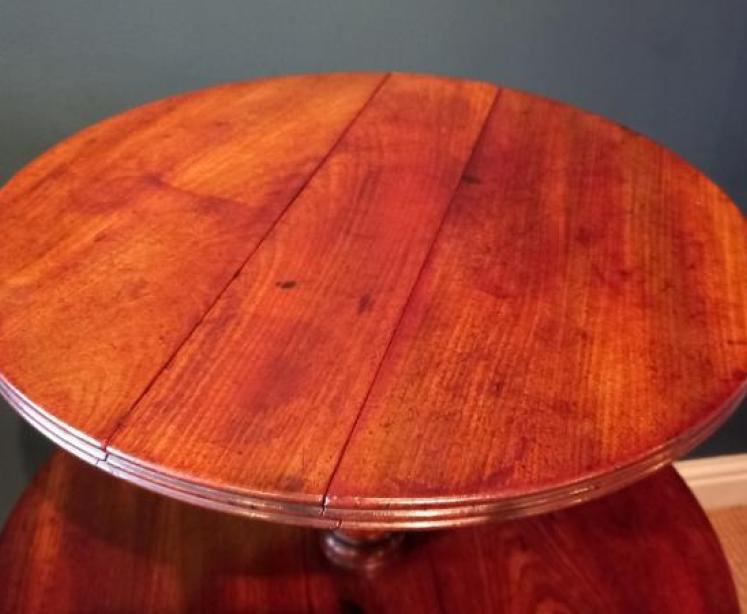 George III Period Two Tier Drop Leaf Dumb Waiter - Image 5