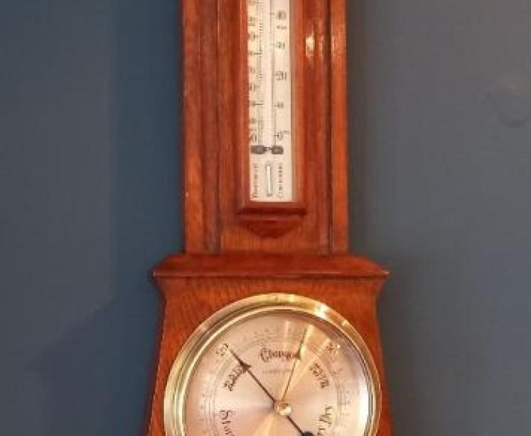 Art Deco Negretti & Zambra Banjo Barometer - Image 1