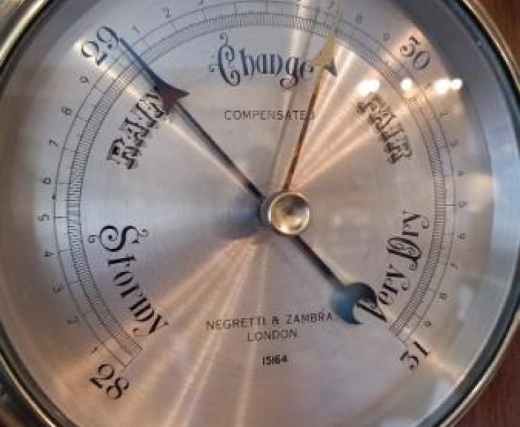 Art Deco Negretti & Zambra Banjo Barometer - Image 5