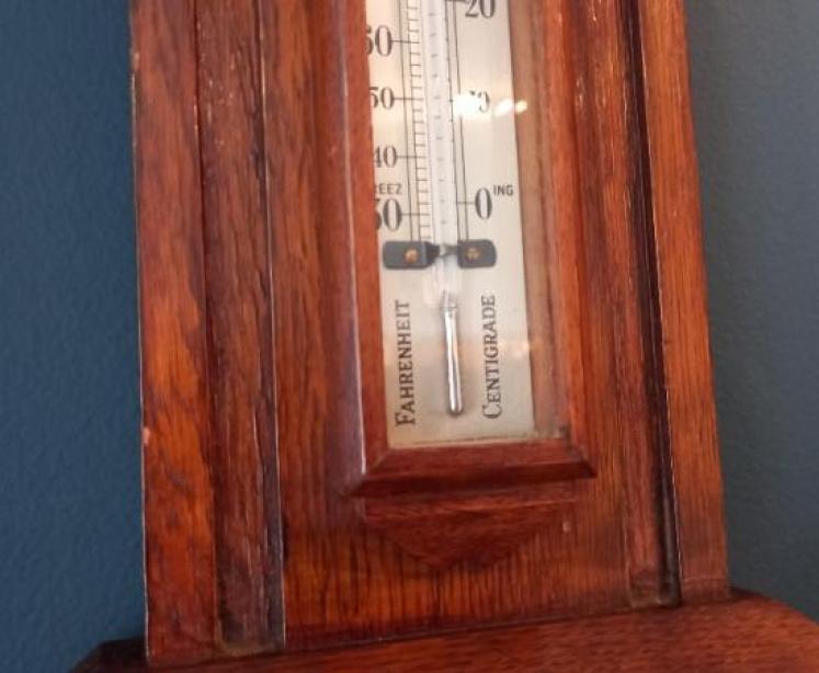 Art Deco Negretti & Zambra Banjo Barometer - Image 7