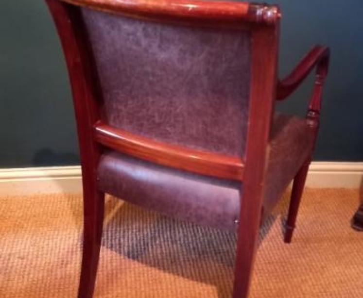 Late Regency Mahogany Carver Armchair - Image 6