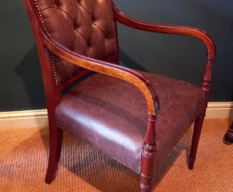 Late Regency Mahogany Carver Armchair - Image 7