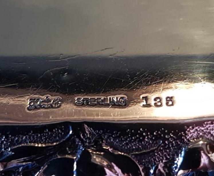 Unusual Burke & Co Silver Travelling Ink Well - Image 3