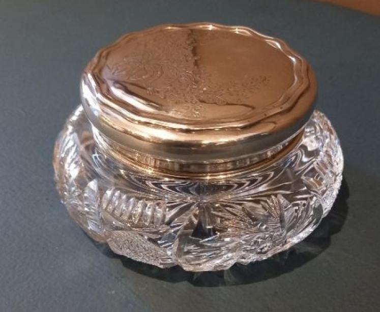 George V Period Silver Engraved Powder Dish - Image 6