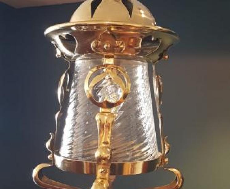 Arts and Crafts Brass Lantern - Image 1