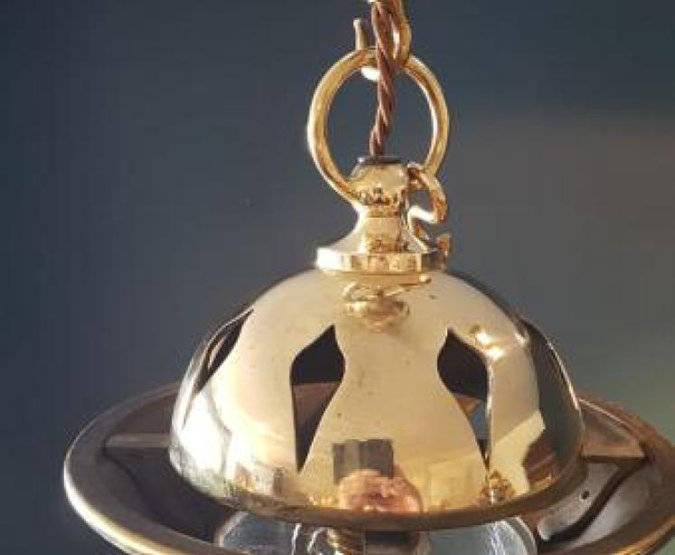 Arts and Crafts Brass Lantern - Image 3