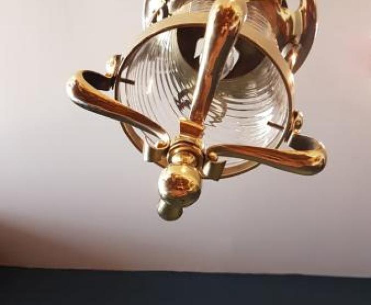 Arts and Crafts Brass Lantern - Image 5