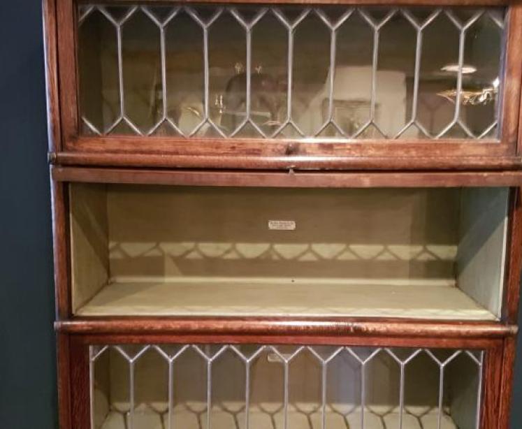 Edwardian Oak Globe Wernicke Sectional Bookcase - Image 5