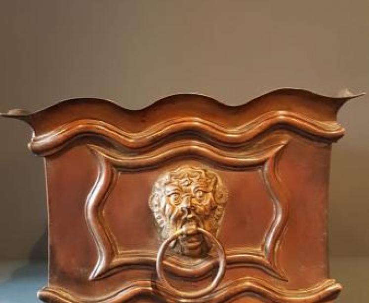 Regency Patinated Brass Planter - Image 2