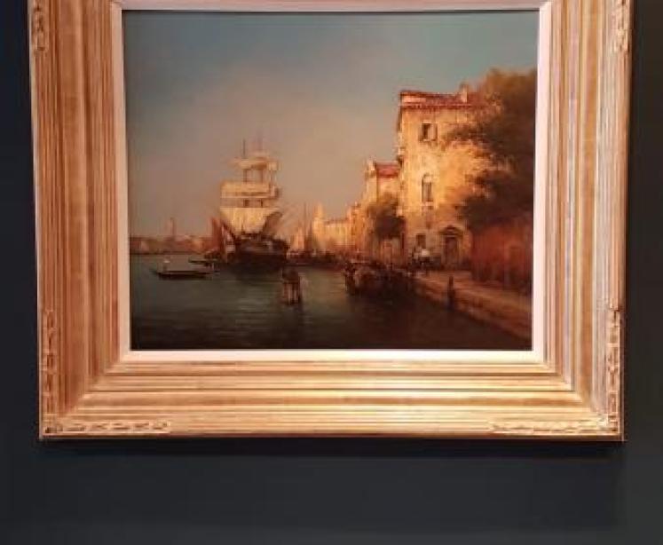 Fine Original Oil of Venice by Marc Aldine - Image 1