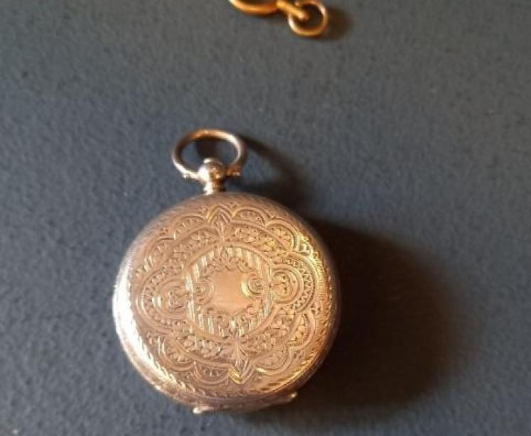 Antique Silver Ladies Swiss Fob Watch - Image 6