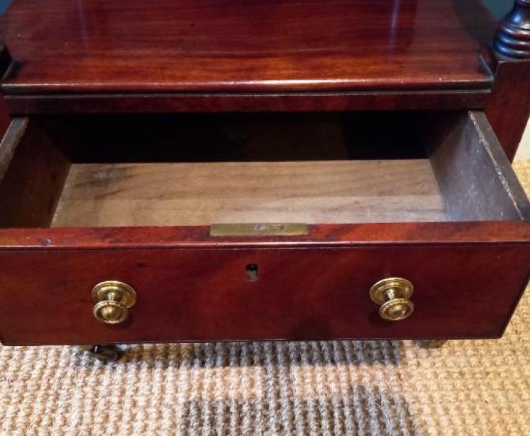 Late Regency Mahogany Three Tier Stand - Image 4