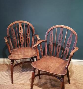 Matching Pair of Prior Windsor Chairs