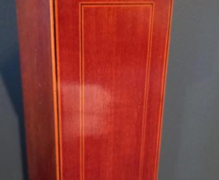 Superb Antique Sheraton Inlaid Grandfather Mantel Clock - Image 3