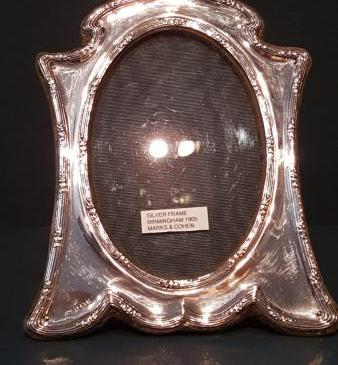 Edwardian Silver Embossed Border Photo Frame 