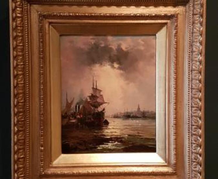 Pair of Oils by Acclaimed Marine Artist William Thornley - Image 4