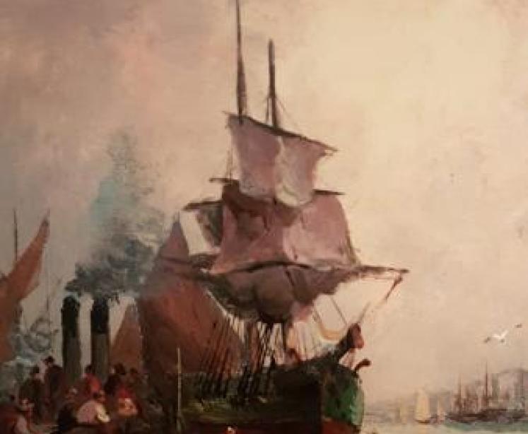 Pair of Oils by Acclaimed Marine Artist William Thornley - Image 5