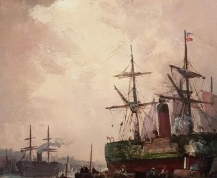 Pair of Oils by Acclaimed Marine Artist William Thornley - Image 6