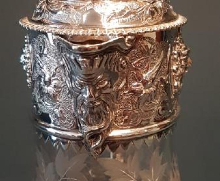 Superb Quality Mid Victorian Silver Mounted Claret Jug - Image 7